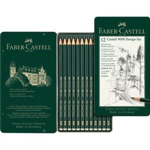 Faber Castell Graphite 9000 Design Set (12 tin)